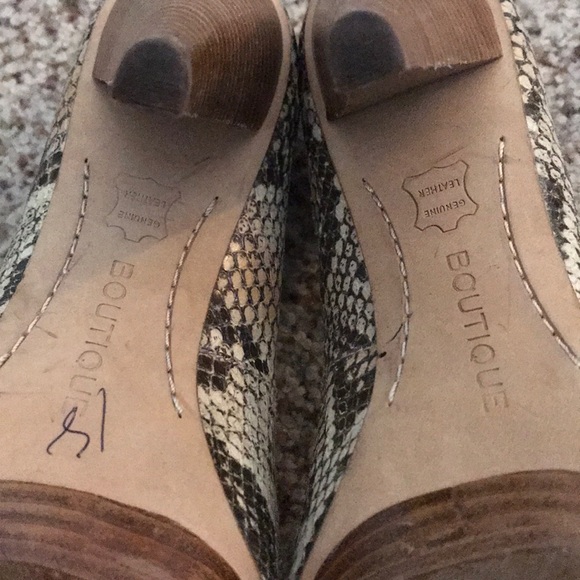 Python leather heels - Picture 7 of 7